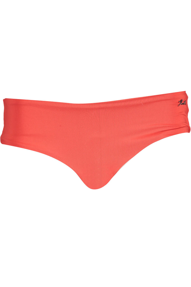 KARL LAGERFELD BEACHWEAR Badeanzug Damen Rot – Gefüttert mit Logo-Applikation