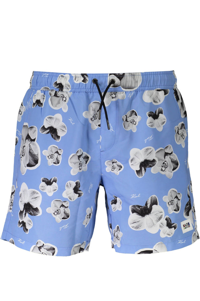 Karl Lagerfeld Beachwear Blaues Unterwäschekostüm Für Herren
