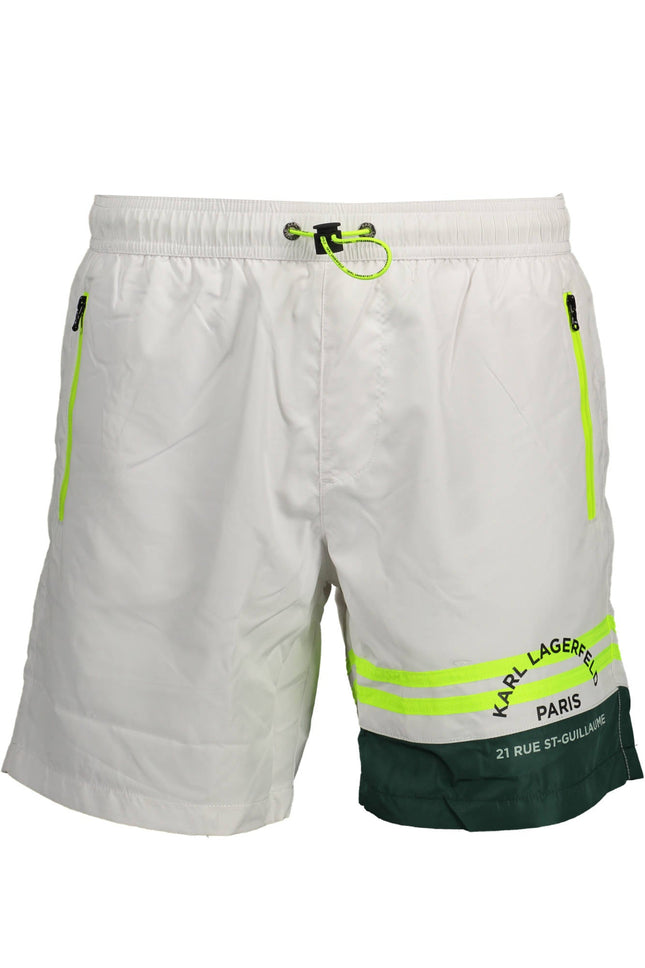 Karl Lagerfeld Beachwear Badeanzughose Herren Weiss