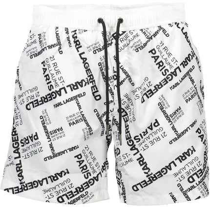 Karl Lagerfeld Beachwear Badeanzughose Herren Weiss