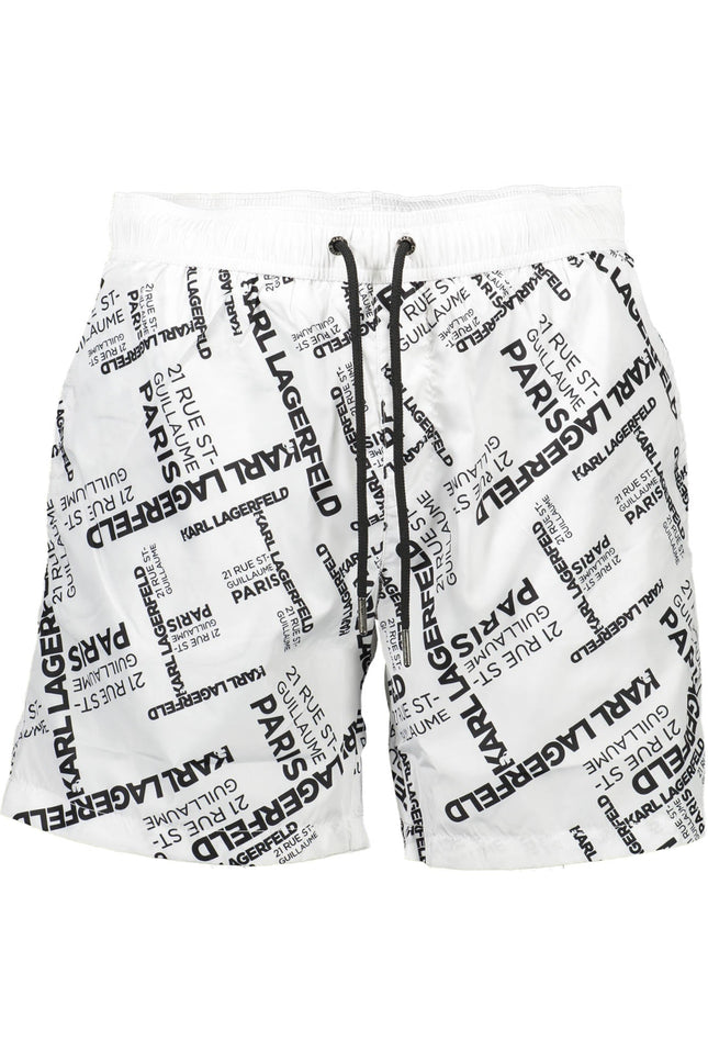 Karl Lagerfeld Beachwear Badeanzughose Herren Weiss