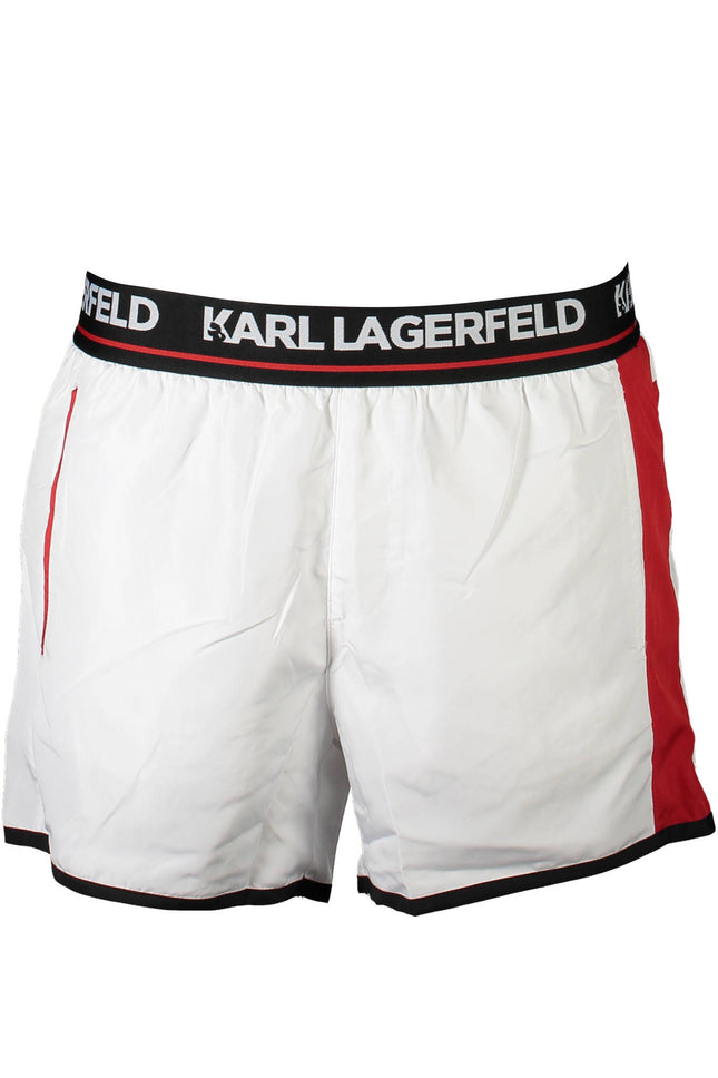 Karl Lagerfeld Beachwear Badeanzughose Herren Weiss