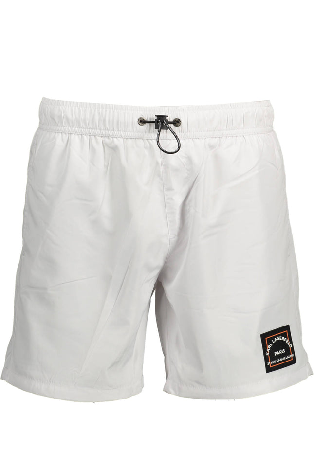 Karl Lagerfeld Beachwear Badeanzughose Herren Weiss