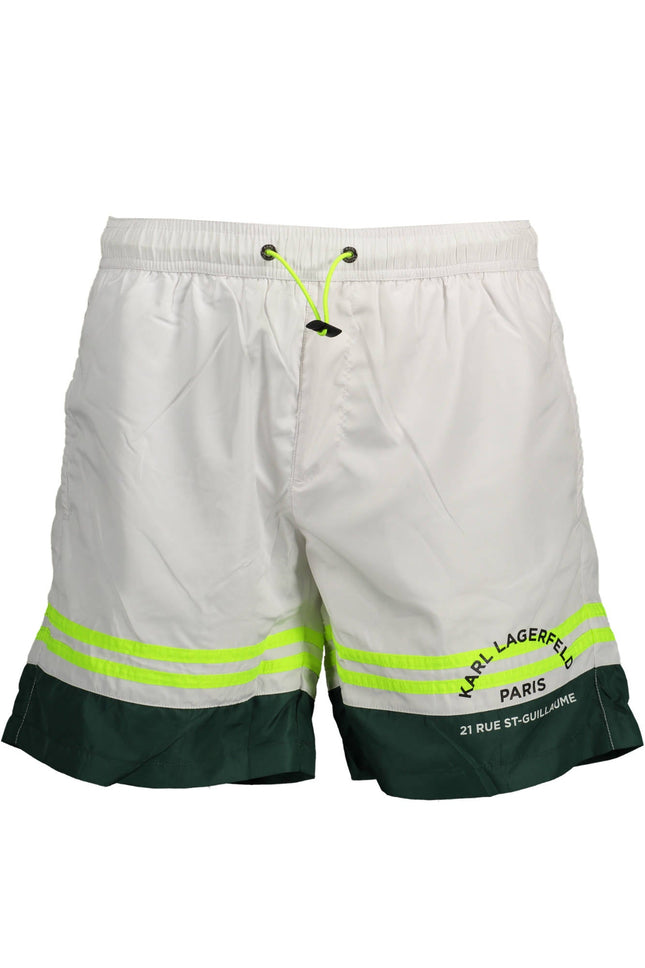KARL LAGERFELD BEACHWEAR Badeboxer Herren – Kurze Badehose mit Kontrastdetails
