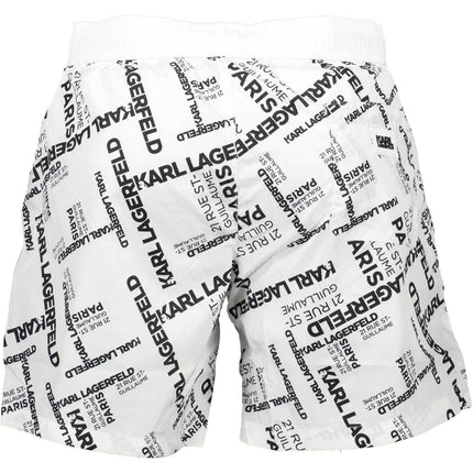 Karl Lagerfeld Beachwear Badeanzughose Herren Weiss