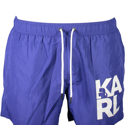 Karl Lagerfeld Beachwear Badeanzughose Herren Blau