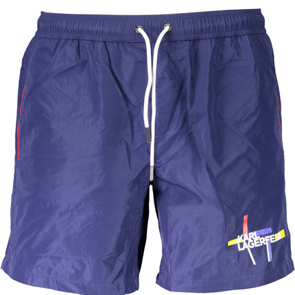 Karl Lagerfeld Beachwear Badeanzughose Herren Blau
