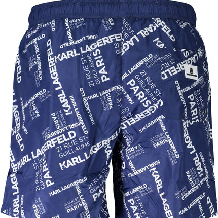Karl Lagerfeld Beachwear Badeanzughose Herren Blau