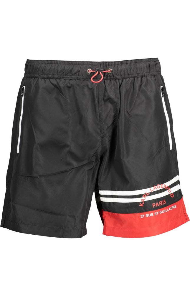 Karl Lagerfeld Beachwear Badeanzug Schwarz Herrenunterteil