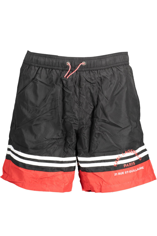 Karl Lagerfeld Beachwear Badeanzug Schwarz Herrenunterteil