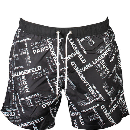 Karl Lagerfeld Beachwear Badeanzug Schwarz Herrenunterteil