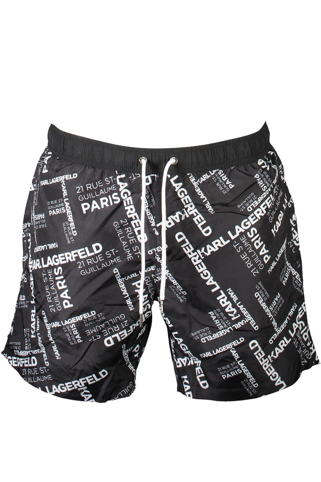 Karl Lagerfeld Beachwear Badeanzug Schwarz Herrenunterteil