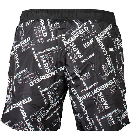 Karl Lagerfeld Beachwear Badeanzug Schwarz Herrenunterteil