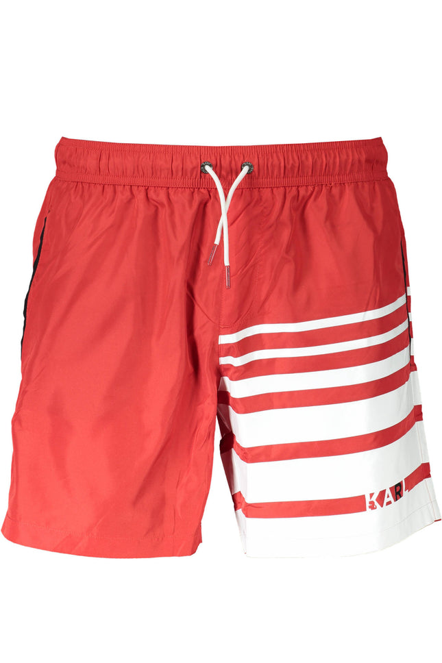 Karl Lagerfeld Beachwear Badeanzug Herren Unterteil Rot