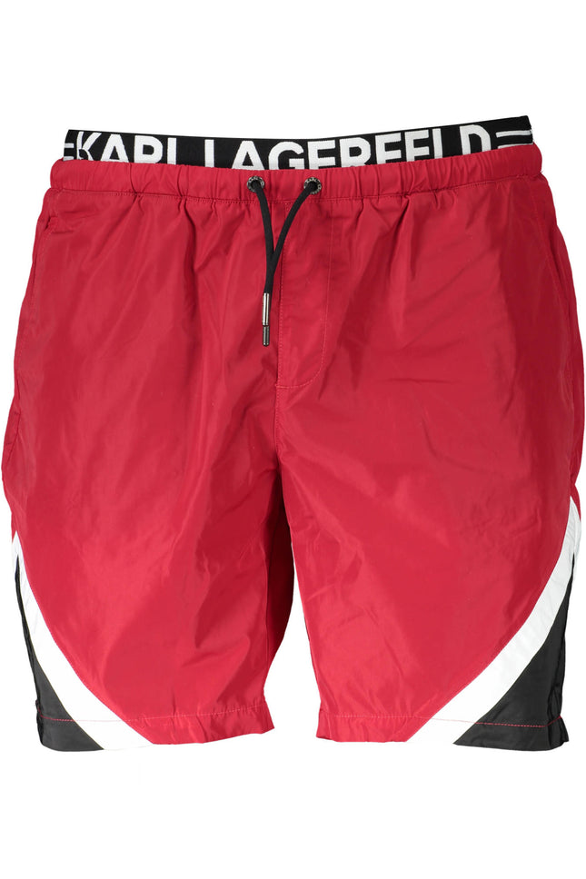 Karl Lagerfeld Beachwear Badeanzug Herren Unterteil Rot