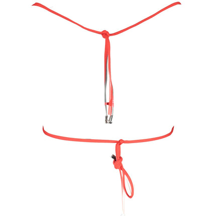 Karl Lagerfeld Badeanzug Damen – Roter Triangel-Bikini mit Schnürverschluss