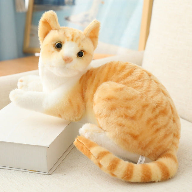 SEO. Katze Kuscheltier - 25 cm Plüschtier süßes Stofftier - Linkreich