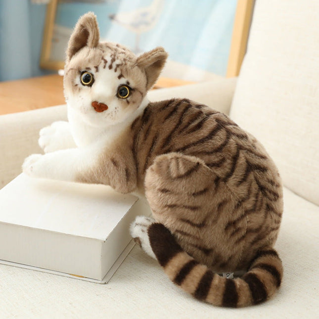 SEO. Katze Kuscheltier - 25 cm Plüschtier süßes Stofftier - Linkreich