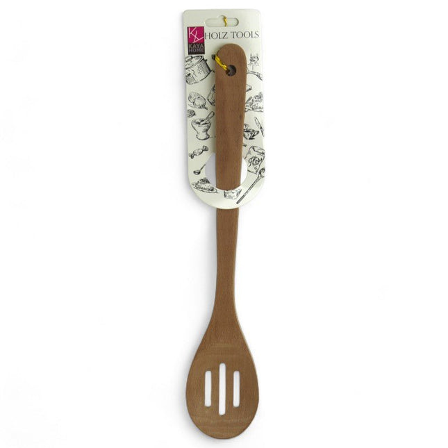 Kaya Home Holz - Suppenlöffel mit 3 Schlitzen – schonend für Töpfe & Pfannen, ergonomischer Griff (Küchenhelfer) kaufen bei Linkreich – Jetzt entdecken!