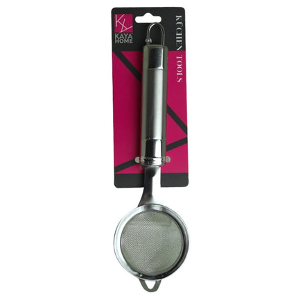 Kaya Home Küchen Tools Teesieb mit Henkel aus Edelstahl