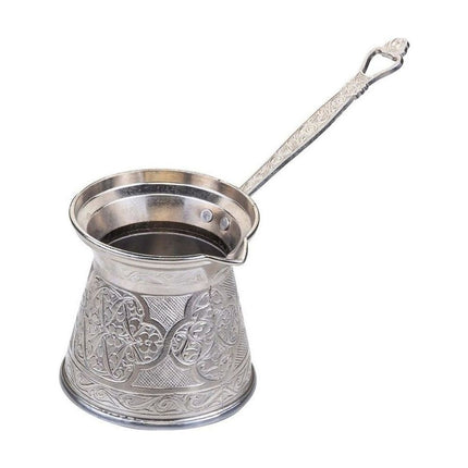 KayaHome Cezve No 6 Induktion 350 ml Mokka-Set mit 6 Moccatassen – Tassen-Set Bosphorus