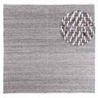 Quadratisch / Grau / 200 x 200 cm Quadratisch