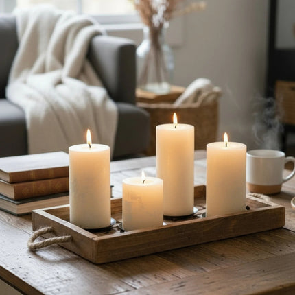 Kerzenhalter schwarz 4 Stück Stumpenkerzen Teller Kerzenteller Weihnachten 12 cm (Kerzenhalter) kaufen bei Linkreich – Jetzt entdecken!