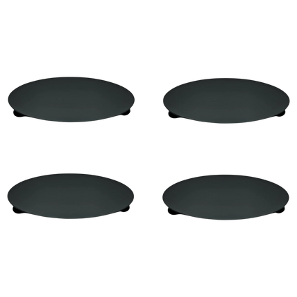 Kerzenhalter schwarz 4 Stück Stumpenkerzen Teller Kerzenteller Weihnachten 12 cm (Kerzenhalter) kaufen bei Linkreich – Jetzt entdecken!