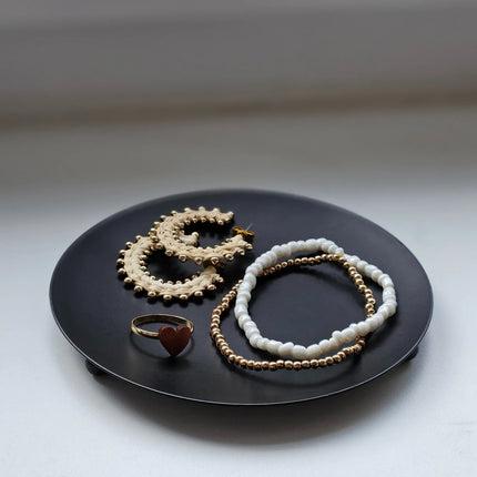 Kerzenhalter schwarz 4 Stück Stumpenkerzen Teller Kerzenteller Weihnachten 12 cm (Kerzenhalter) kaufen bei Linkreich – Jetzt entdecken!