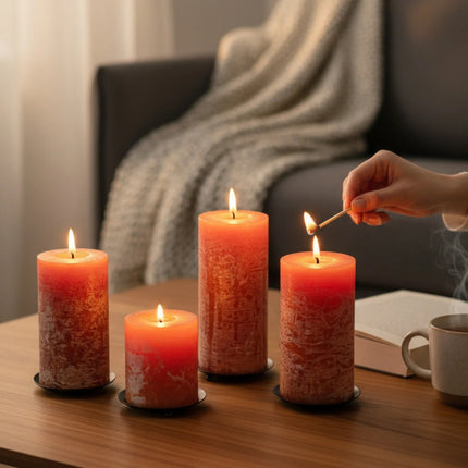 Kerzenhalter schwarz 4 Stück Stumpenkerzen Teller Kerzenteller Weihnachten 8,5 cm (Kerzenhalter) kaufen bei Linkreich – Jetzt entdecken!