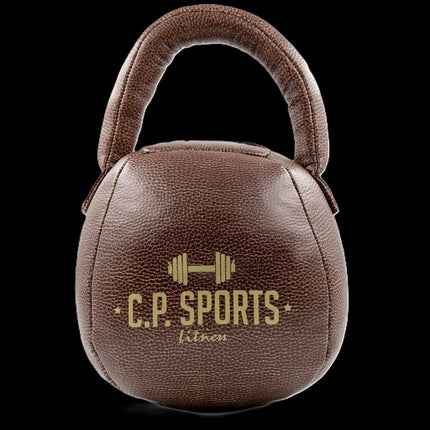 SEO. Kettlebell aus robustem abwaschbarem Kunstleder Braun - C.P.Sports - K50 - 2 Kg Linkreich