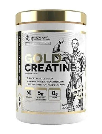 Kevin Levrone Gold Creatine – 300 g – 60 Portionen – Reines Creatin Monohydrat - Linkreich