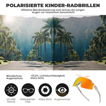 Kinder Fahrradbrille Polarisiert UV400 Schutz (Fahrradbrille) kaufen bei Linkreich – Jetzt entdecken!