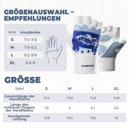 Kinder Halbfinger Fingerlose Fahrradhandschuhe (Fahrradhandschuhe) kaufen bei Linkreich – Jetzt entdecken!