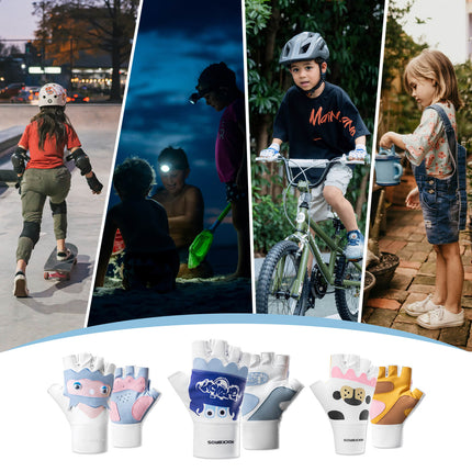 Kinder Halbfinger Fingerlose Fahrradhandschuhe (Fahrradhandschuhe) kaufen bei Linkreich – Jetzt entdecken!