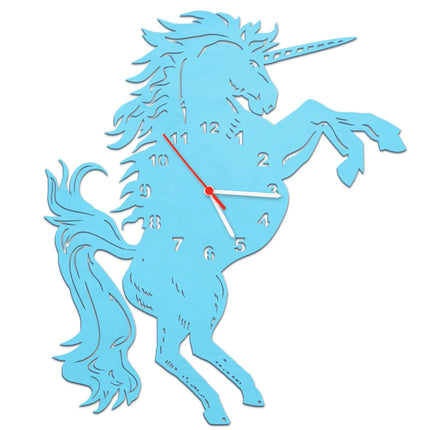 SEO. Kinder Wanduhr im Einhorn Design - Rosa Linkreich