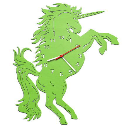 SEO. Kinder Wanduhr im Einhorn Design - Rosa Linkreich