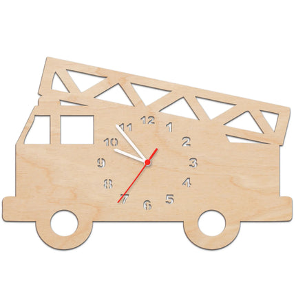 SEO. Kinder Wanduhr im Feuerwehrauto Design - Natur Linkreich