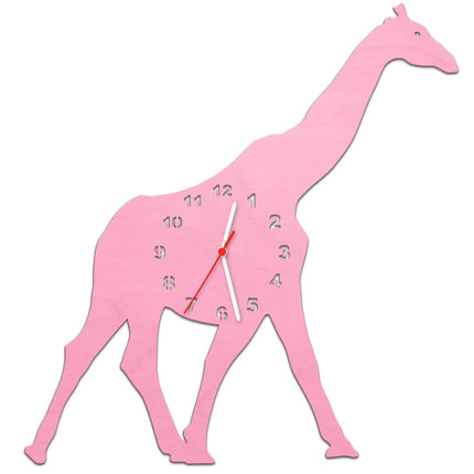 SEO. Kinder Wanduhr im Giraffen Design - Rosa Linkreich