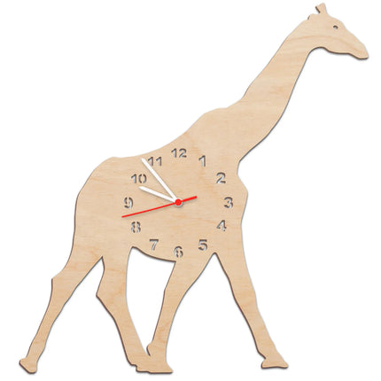 SEO. Kinder Wanduhr im Giraffen Design - Natur Linkreich