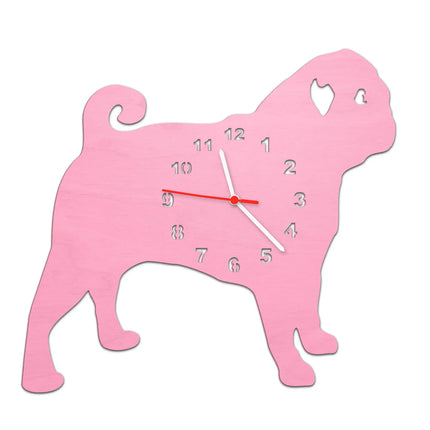 SEO. Kinder Wanduhr im Hunde Design - Rosa Linkreich