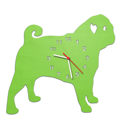 SEO. Kinder Wanduhr im Hunde Design - Grün Linkreich