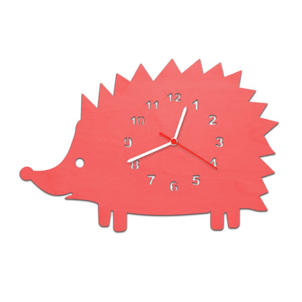 SEO. Kinder Wanduhr im Igel Design - Rot Linkreich