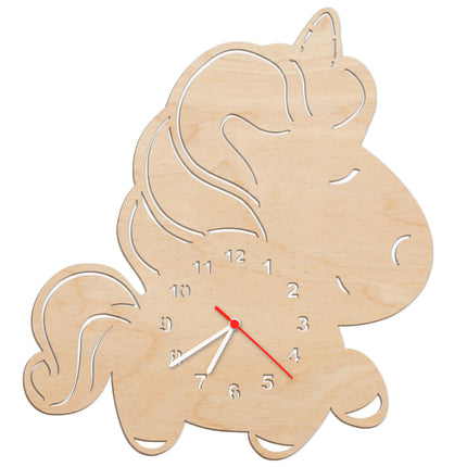 SEO. Kinder Wanduhr im Pummeleinhorn Design - Natur Linkreich