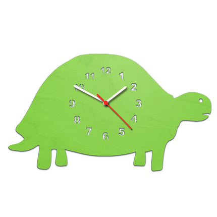 SEO. Kinder Wanduhr im Schildkröten Design - Rosa Linkreich