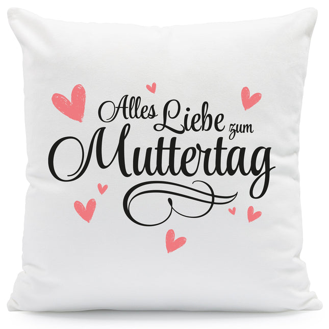 SEO. Kissen mit Spruch Alles Liebe zum Muttertag - ohne Füllung Linkreich