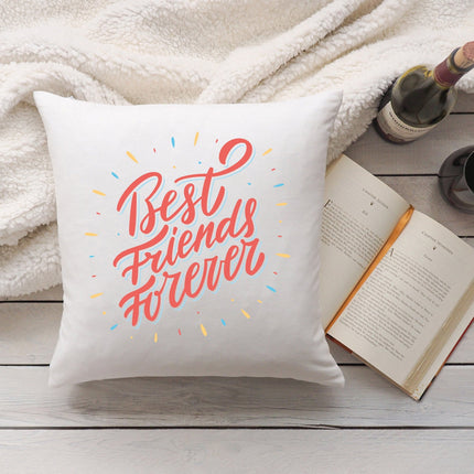 SEO. Kissen mit Spruch Best Friends Forever - mit Füllung Linkreich