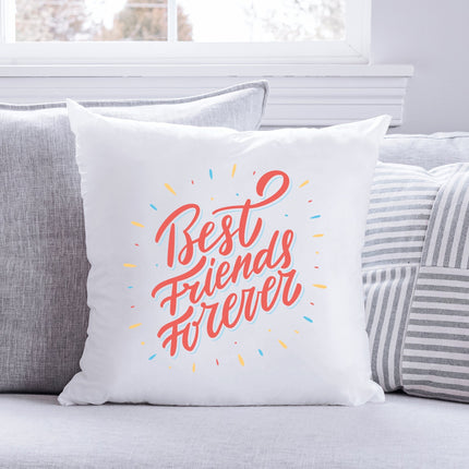 SEO. Kissen mit Spruch Best Friends Forever - mit Füllung Linkreich