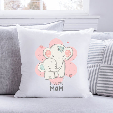 SEO. Kissen mit Spruch Elefanten Mama - mit Füllung Linkreich