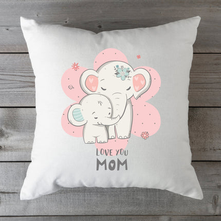 SEO. Kissen mit Spruch Elefanten Mama - mit Füllung Linkreich